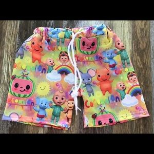 Little boys 2 piece swim trunks set (Cocomelon)